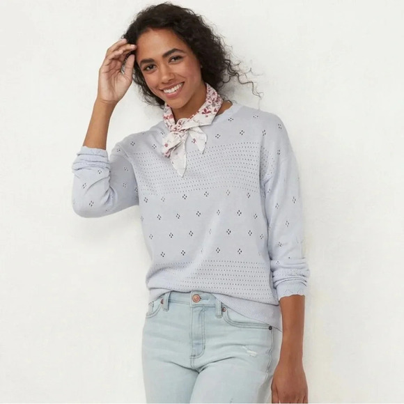 LC Lauren Conrad Sweaters - Lauren Conrad Light Blue Sweater